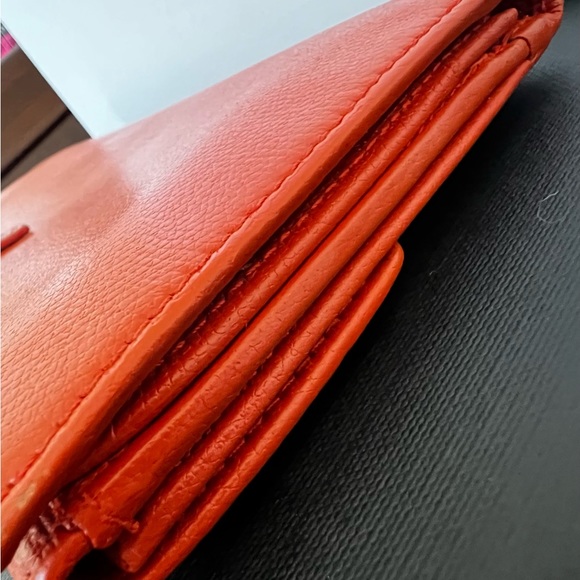 Chanel Orange Caviar Long Wallet - Picture 9 of 16